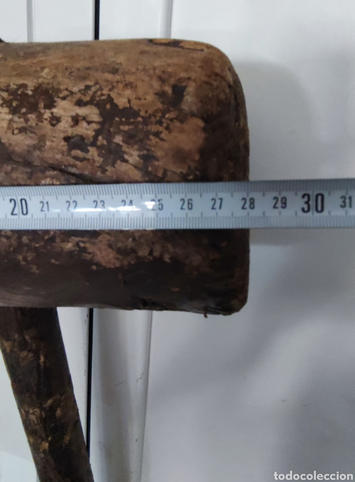 Antig&uuml;edades: Gran maza de madera - Foto 12