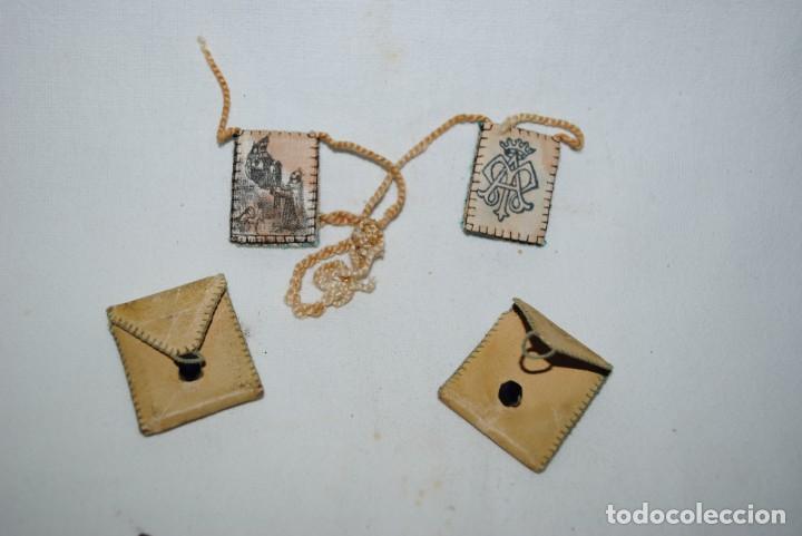 Antig&uuml;edades: ANTIGUO ESCAPULARIO - RELICARIO - Foto 3