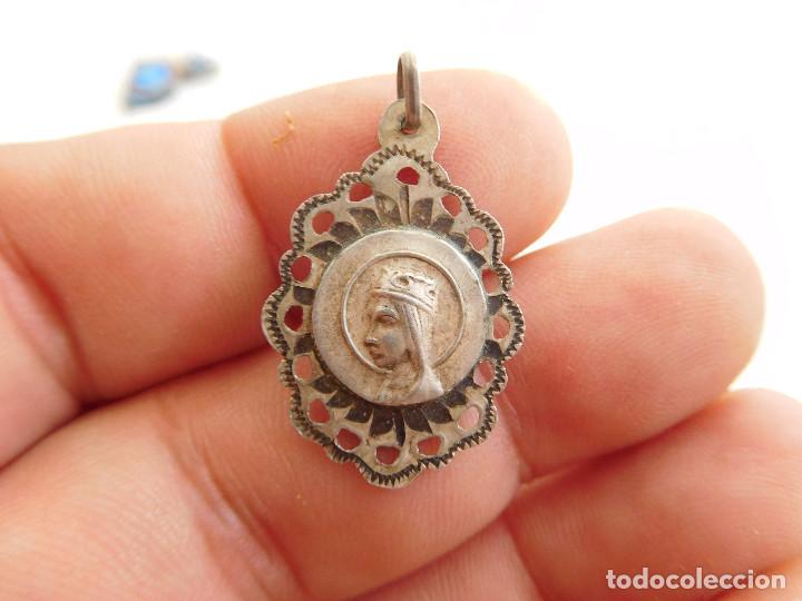 Antig&uuml;edades: Medalla de plata de la virgen de Montserrat - Foto 1