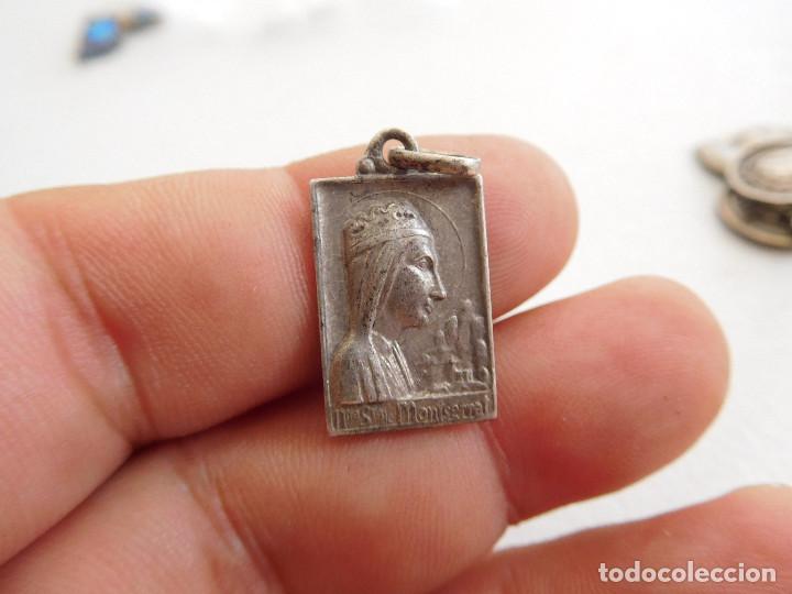 Antig&uuml;edades: Medalla de plata de la virgen de Montserrat - Foto 1