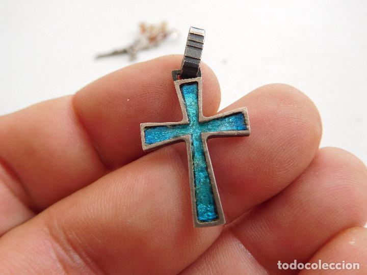 Antig&uuml;edades: Cruz de plata y esmalte antigua - Foto 1