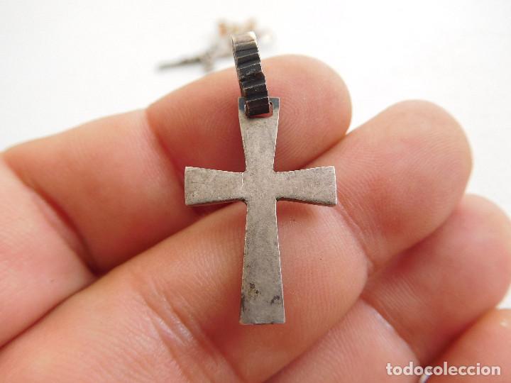 Antig&uuml;edades: Cruz de plata y esmalte antigua - Foto 2