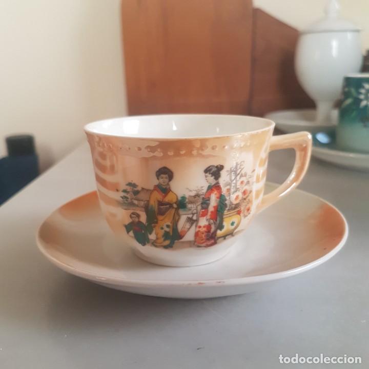 Antig&uuml;edades: ANTIGUA TAZA CON PLATO - Foto 1