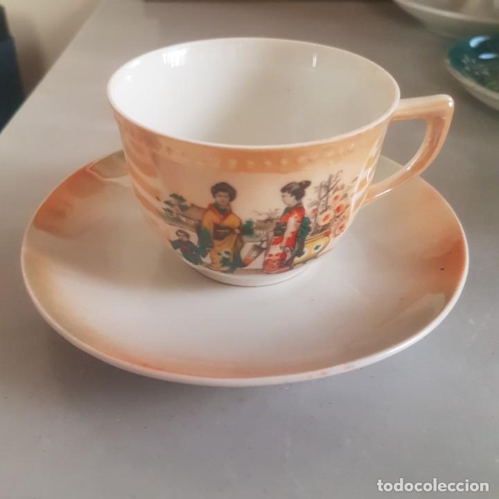 Antig&uuml;edades: ANTIGUA TAZA CON PLATO - Foto 2