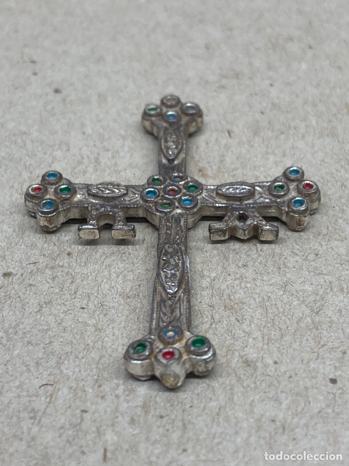 Antig&uuml;edades: Cruz de plata antigua - Foto 2