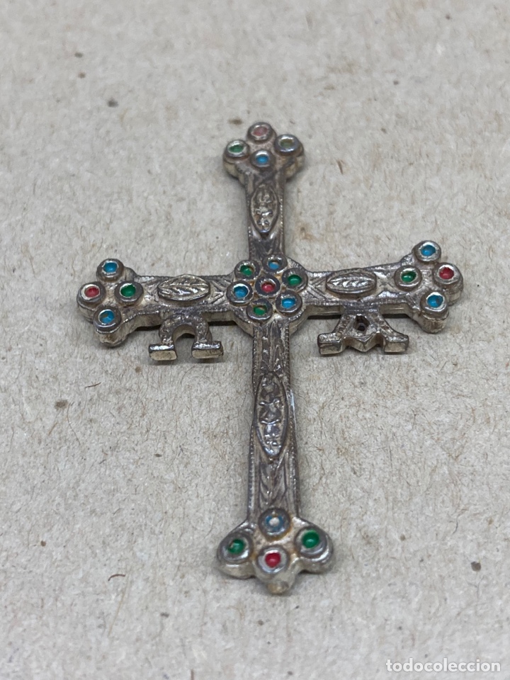 Antig&uuml;edades: Cruz de plata antigua - Foto 1