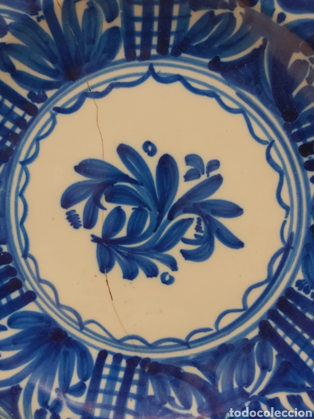 Antig&uuml;edades: Plato cer&aacute;mica Manises 31cm - Foto 2