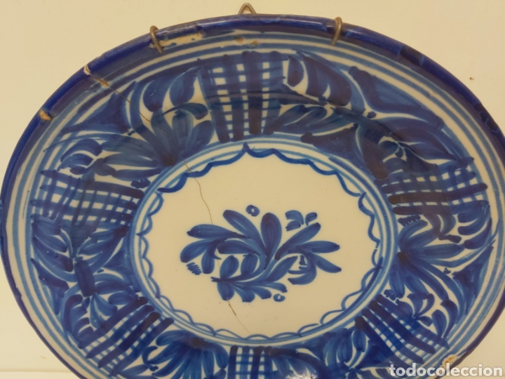 Antig&uuml;edades: Plato cer&aacute;mica Manises 31cm - Foto 3