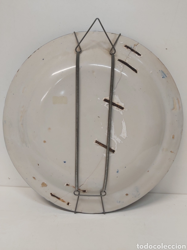 Antig&uuml;edades: Plato cer&aacute;mica Manises 31cm - Foto 4
