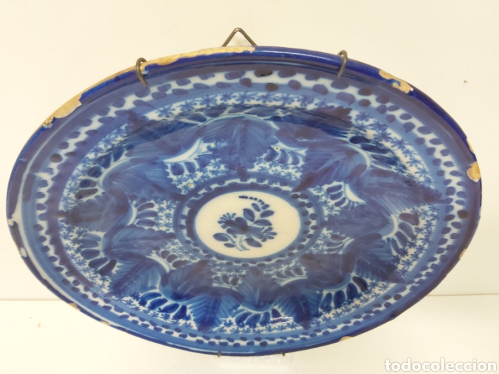 Antig&uuml;edades: Plato cer&aacute;mica Manises 30,5cm - Foto 3