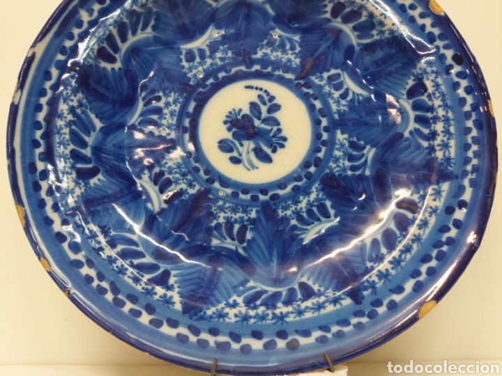 Antig&uuml;edades: Plato cer&aacute;mica Manises 30,5cm - Foto 4