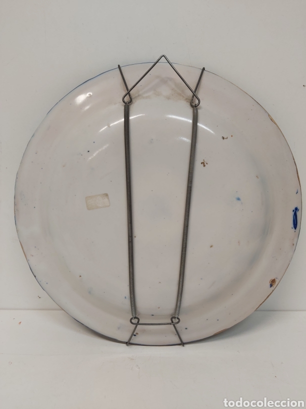 Antig&uuml;edades: Plato cer&aacute;mica Manises 30,5cm - Foto 5