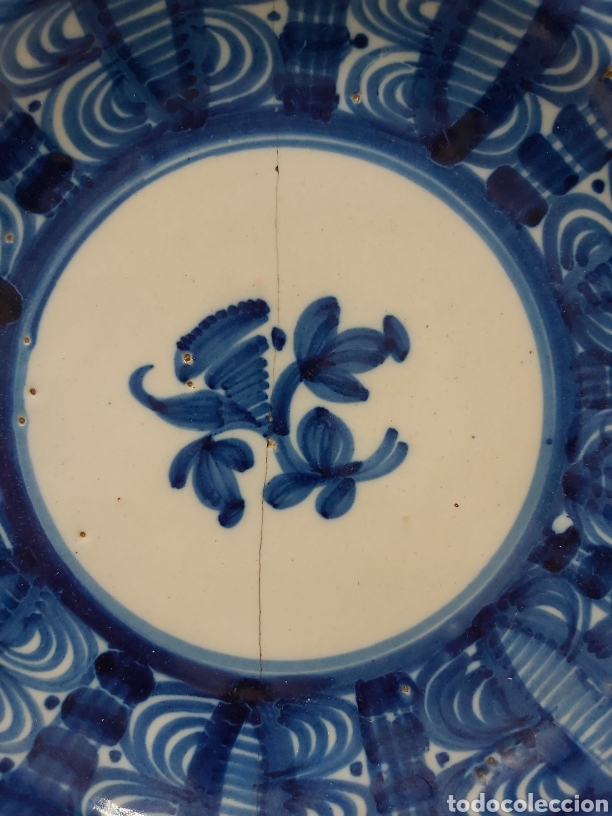 Antig&uuml;edades: Plato cer&aacute;mica Manises 31cm - Foto 2