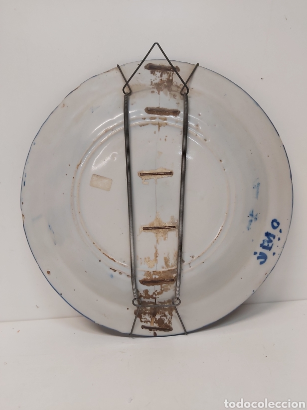 Antig&uuml;edades: Plato cer&aacute;mica Manises 31cm - Foto 4