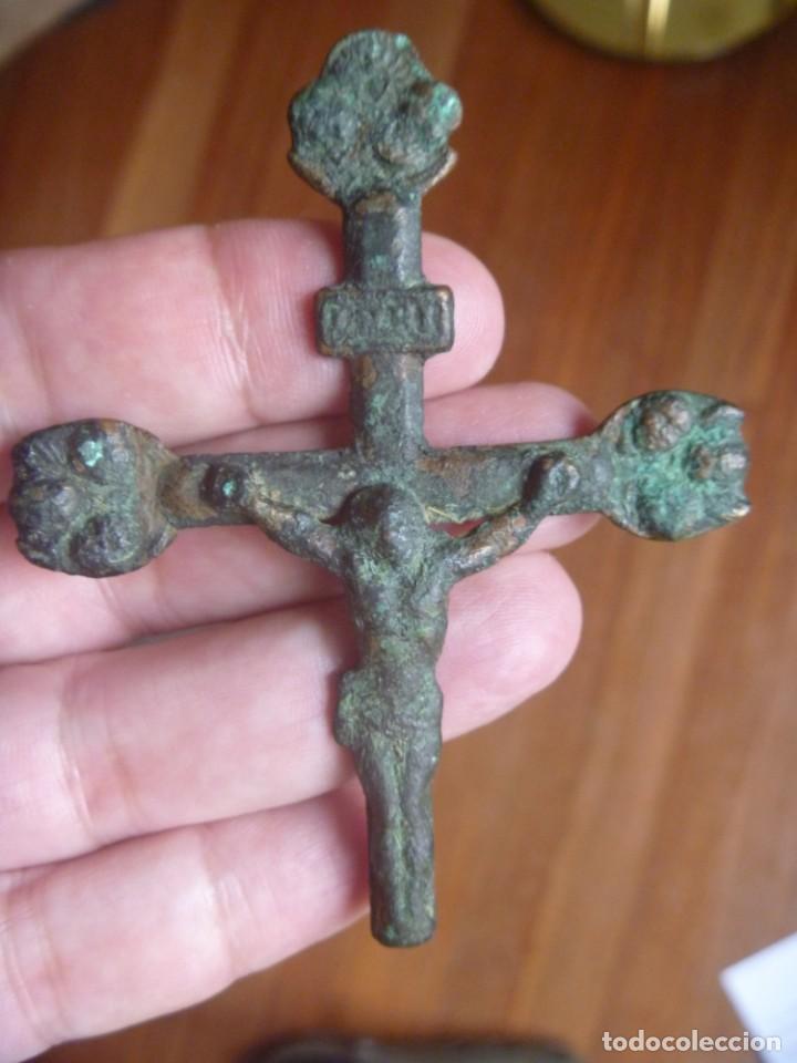 Antiguidades: ANTIGUA CRUZ SIGLO XIX CRISTO CRUCIFICADO