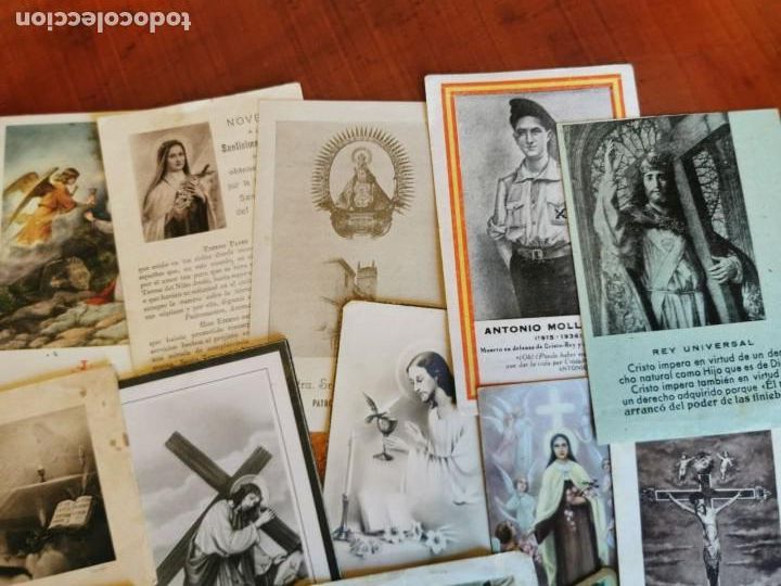 Antig&uuml;edades: LOTE ESTAMPAS RELIGIOSAS - Foto 3