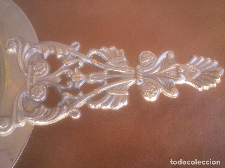 Antig&uuml;edades: Antiguo candelabro con bandeja - Foto 2