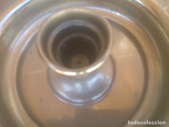 Antig&uuml;edades: Antiguo candelabro con bandeja - Foto 3