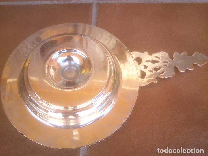 Antig&uuml;edades: Antiguo candelabro con bandeja - Foto 4