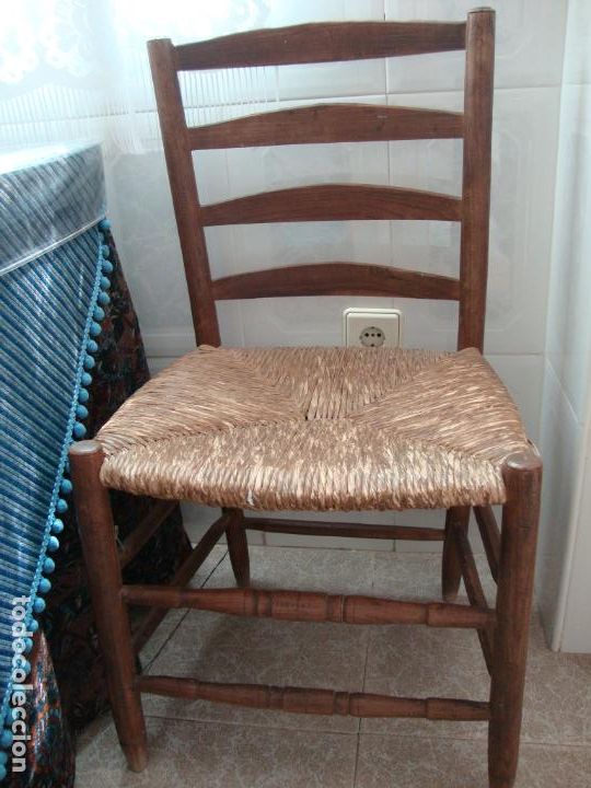 Antig&uuml;edades: silla antigua de enea - Foto 1