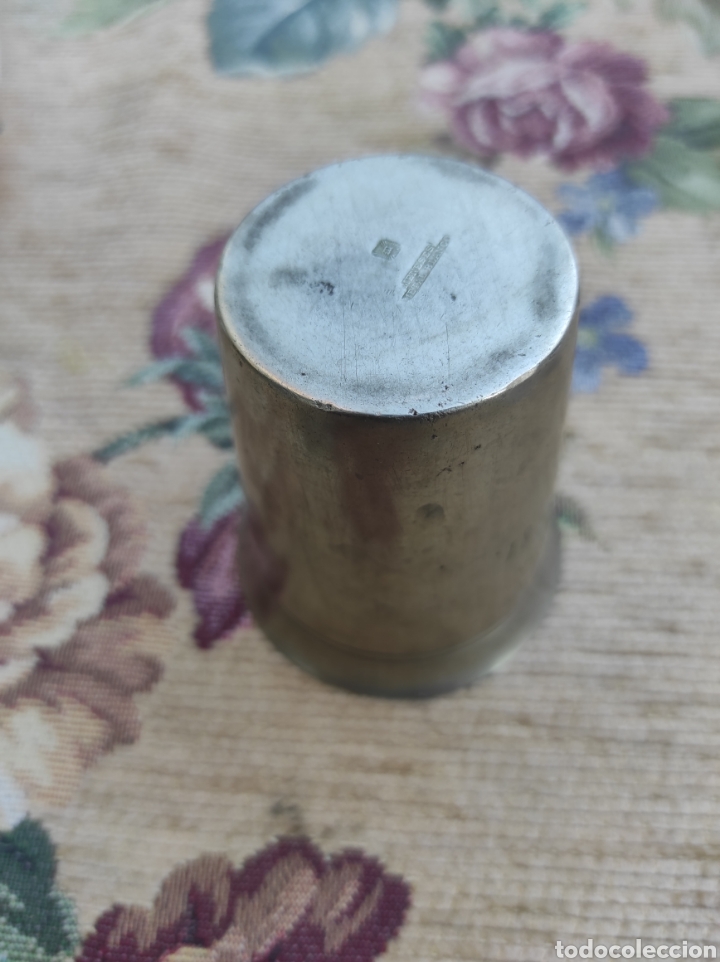 Antig&uuml;edades: Vaso en metal blanco MENESES - Foto 2