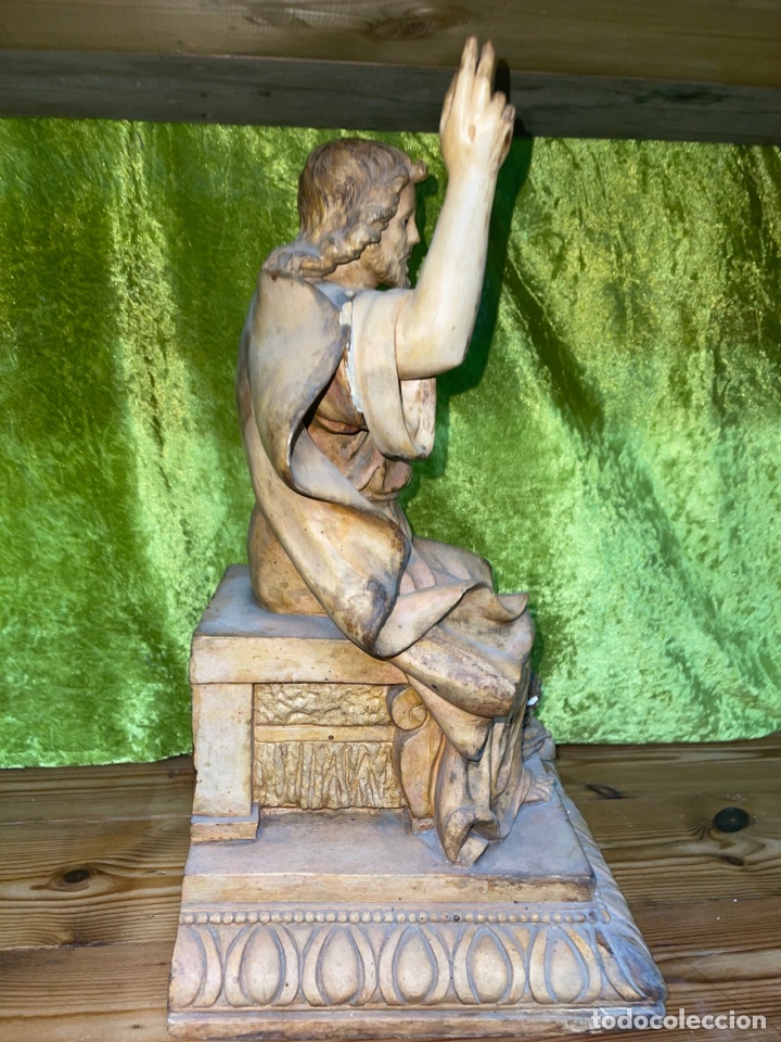 Antig&uuml;edades: Sagrado coraz&oacute;n Jes&uacute;s Olot 40cms - Foto 5