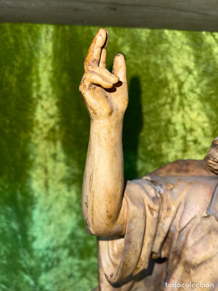 Antig&uuml;edades: Sagrado coraz&oacute;n Jes&uacute;s Olot 40cms - Foto 7