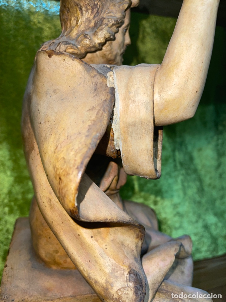 Antig&uuml;edades: Sagrado coraz&oacute;n Jes&uacute;s Olot 40cms - Foto 8