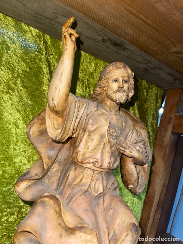 Antig&uuml;edades: Sagrado coraz&oacute;n Jes&uacute;s Olot 40cms - Foto 1