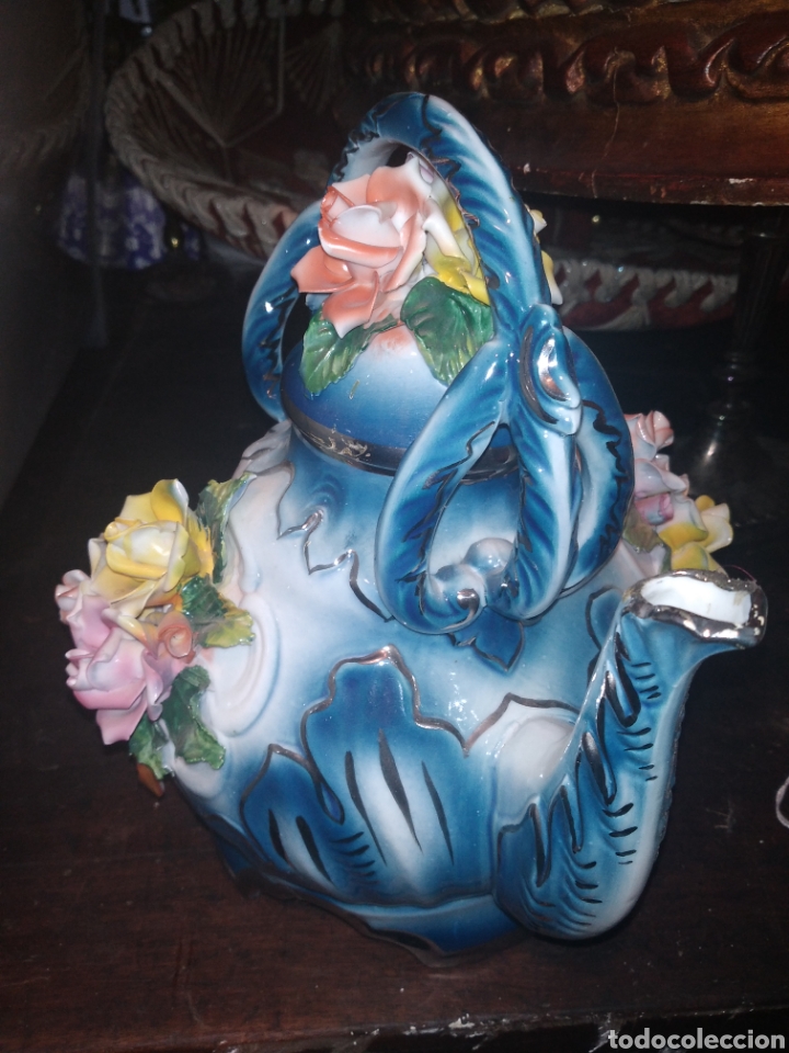 Antig&uuml;edades: Incre&iacute;ble Tetera de porcelana - Foto 3