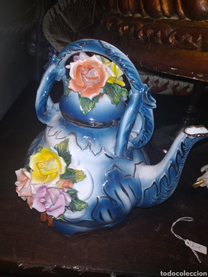 Antig&uuml;edades: Incre&iacute;ble Tetera de porcelana - Foto 4