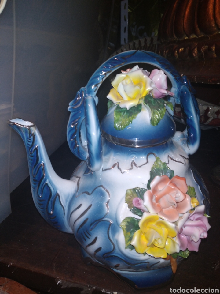 Antig&uuml;edades: Incre&iacute;ble Tetera de porcelana - Foto 1