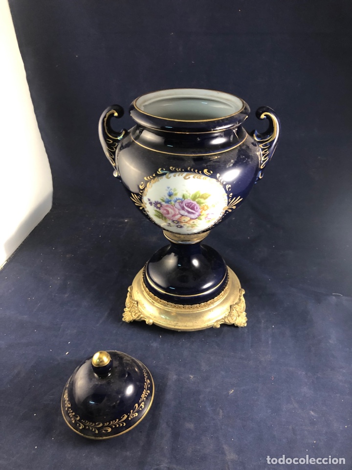 Antig&uuml;edades: Copa de porcelana azul - Foto 2