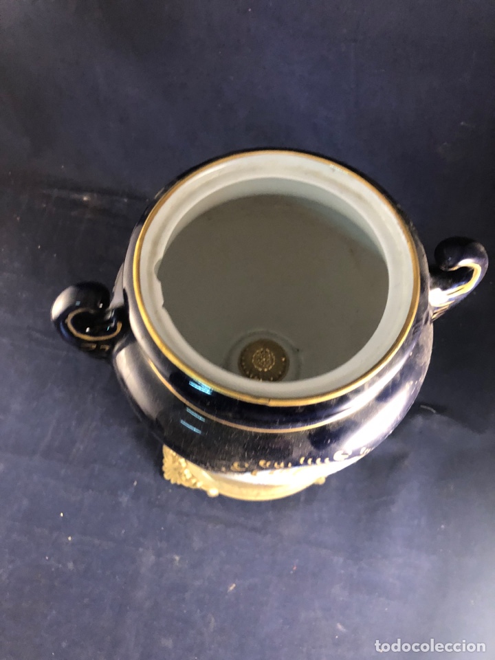 Antig&uuml;edades: Copa de porcelana azul - Foto 5