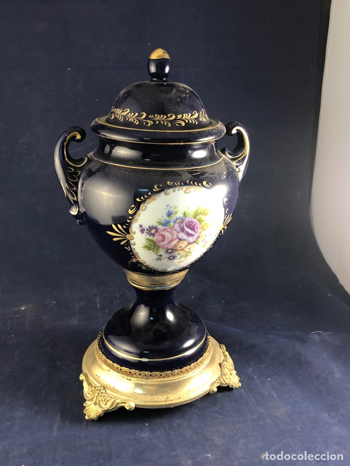 Antig&uuml;edades: Copa de porcelana azul - Foto 1