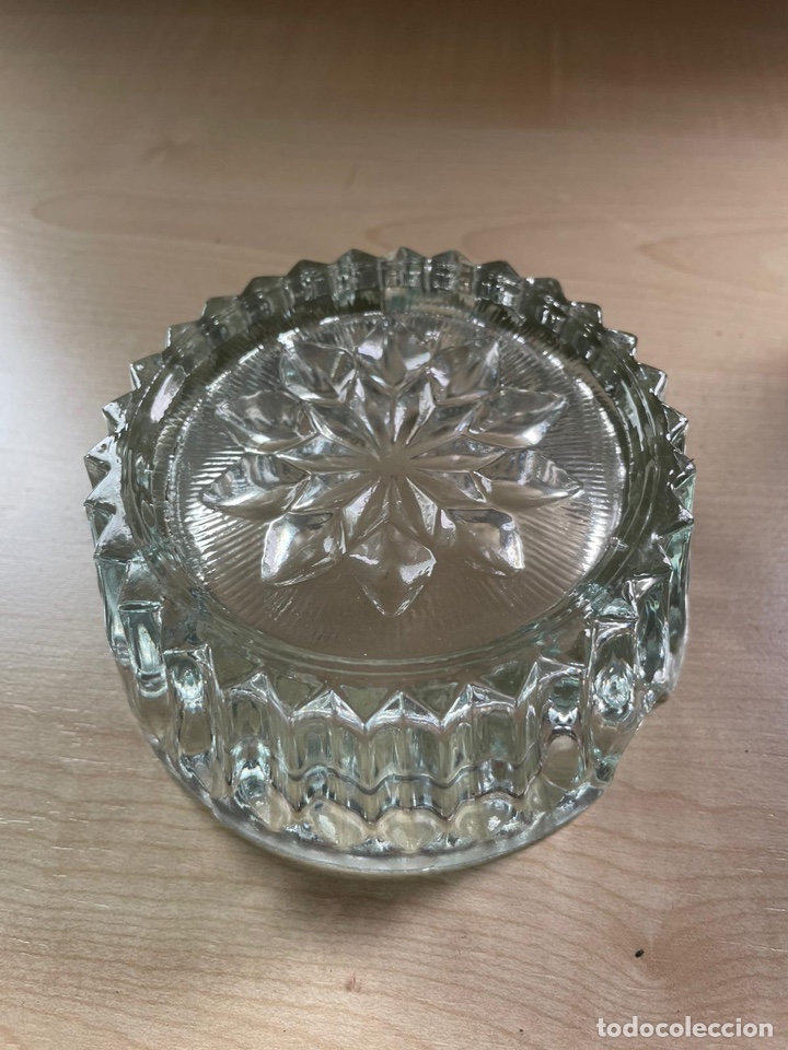 Antig&uuml;edades: Cenicero Cristal Esmerilado - Foto 3