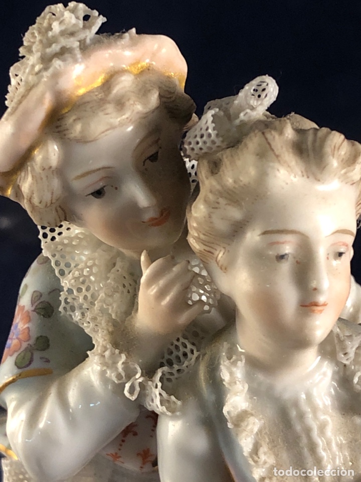 Antig&uuml;edades: Figura porcelana biscuit - Foto 5