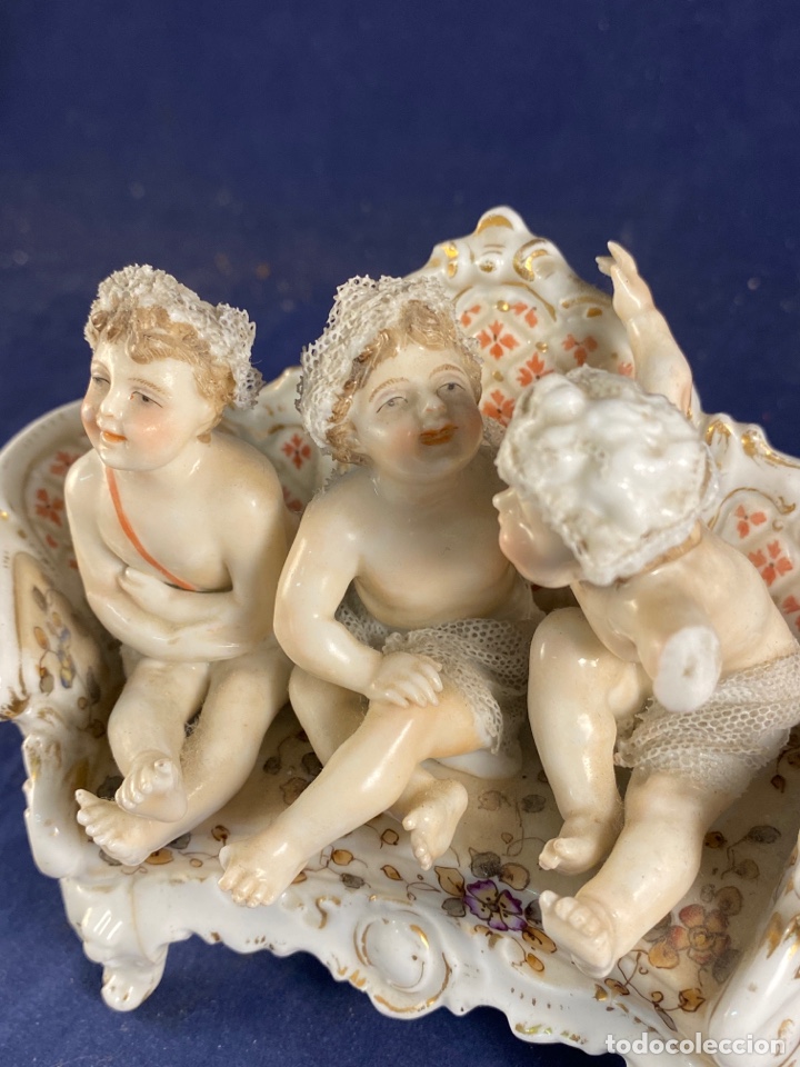 Antig&uuml;edades: Figura porcelana biscuit - Foto 2