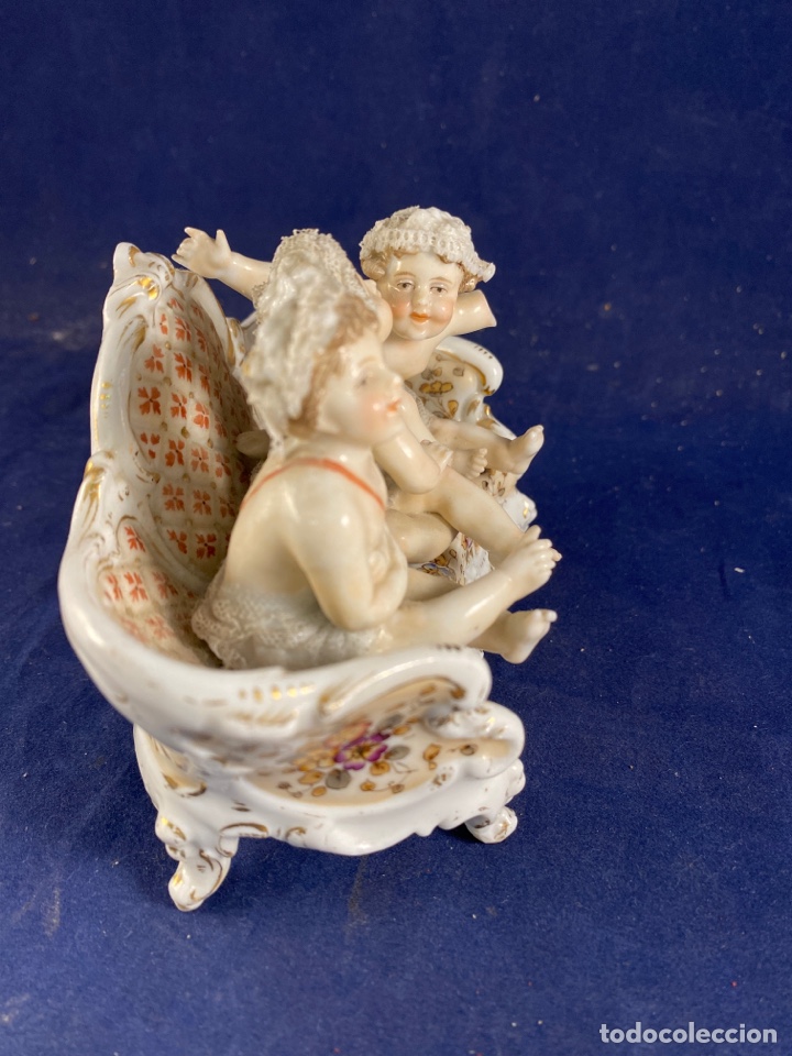 Antig&uuml;edades: Figura porcelana biscuit - Foto 5