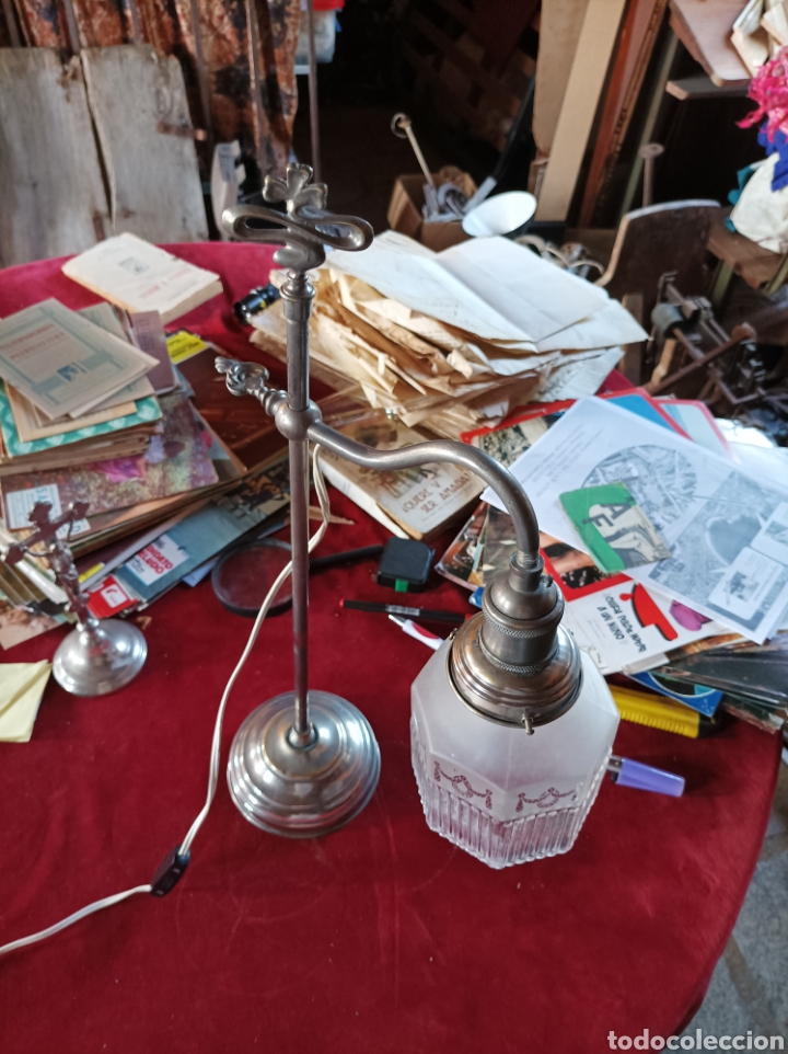Antig&uuml;edades: L&aacute;mpara Modernista sobremesa - Foto 2