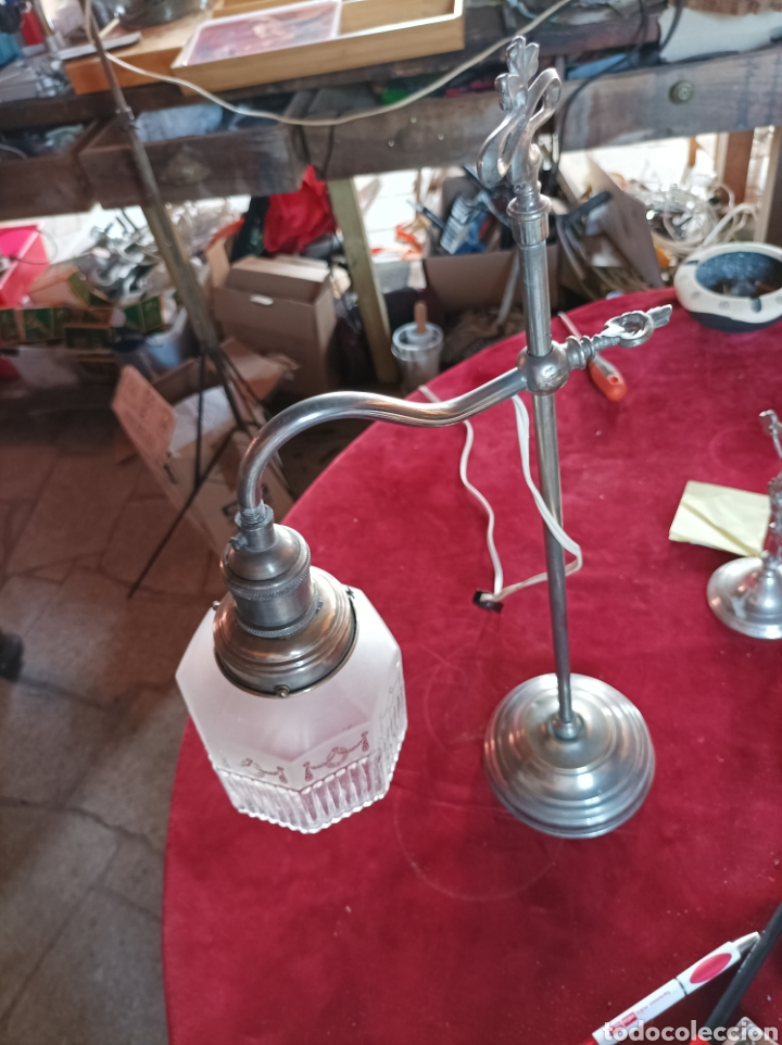 Antig&uuml;edades: L&aacute;mpara Modernista sobremesa - Foto 3