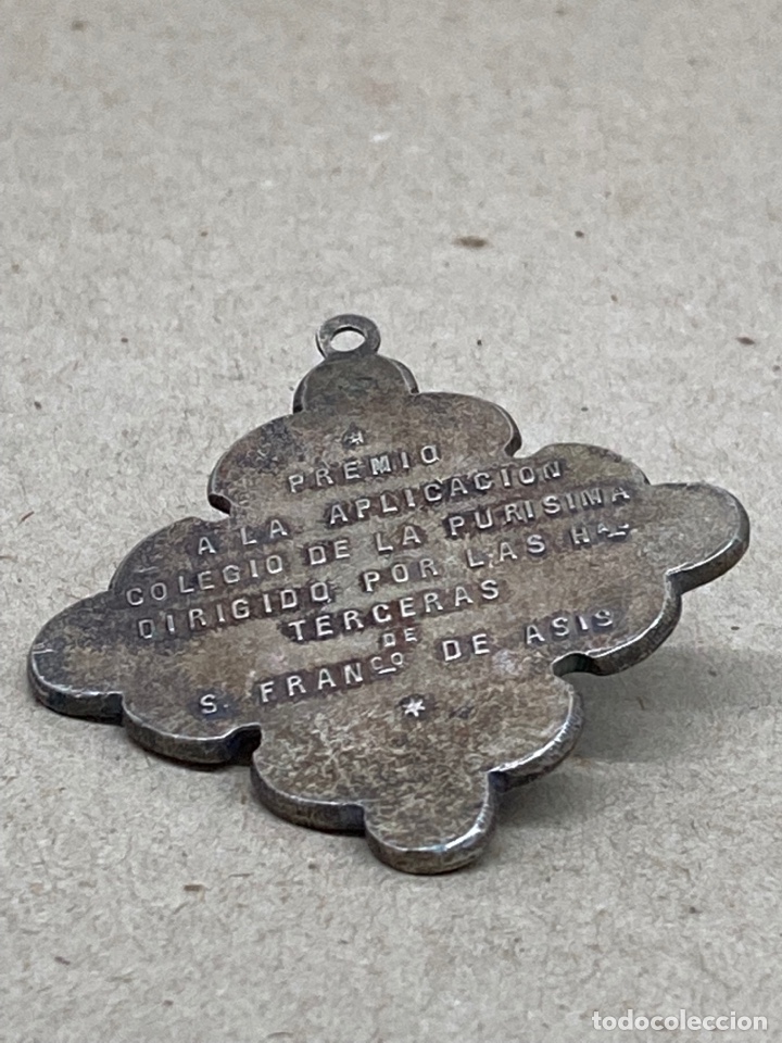 Antig&uuml;edades: Medalla de plata religiosa - Foto 2