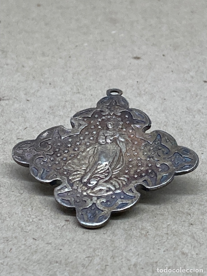 Antig&uuml;edades: Medalla de plata religiosa - Foto 1