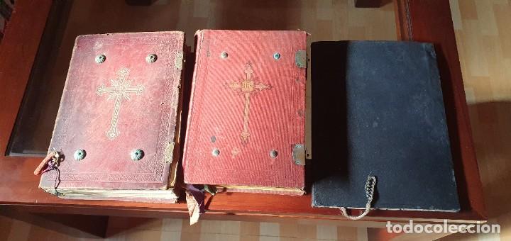 3 LIBROS MISSALE ROMANUM AÑO 1921 Y 1940 (Antigüedades - Religiosas - Artículos Religiosos para Liturgias Antiguas)