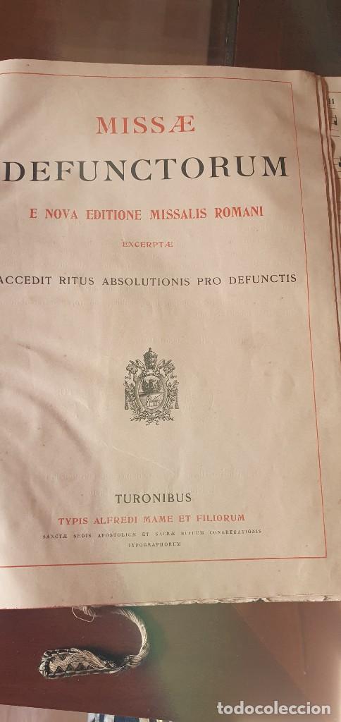 Antigüedades: 3 libros missale romanum año 1921 y 1940 - Foto 4 - 286319553