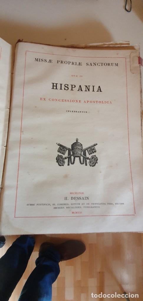 Antigüedades: 3 libros missale romanum año 1921 y 1940 - Foto 7 - 286319553