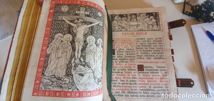 Antigüedades: 3 libros missale romanum año 1921 y 1940 - Foto 14 - 286319553