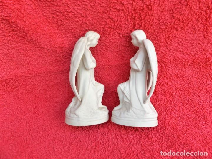 Antig&uuml;edades: pareja de angelitos de biscuit - Foto 4
