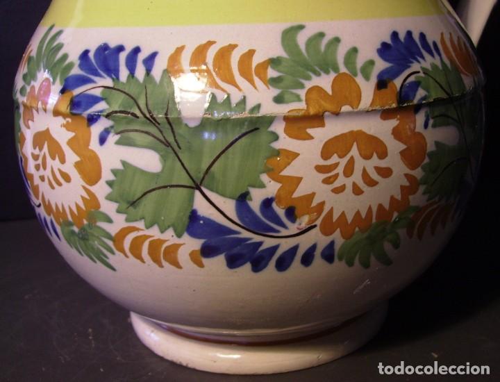 Antig&uuml;edades: GRAN JARRA CER&Aacute;MICA DECORADA XIX - Foto 9