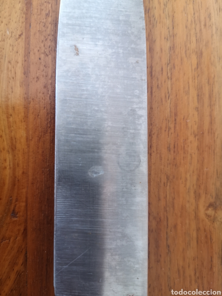 Antig&uuml;edades: Cuchillo mango madera a&ntilde;os 60 - Foto 3